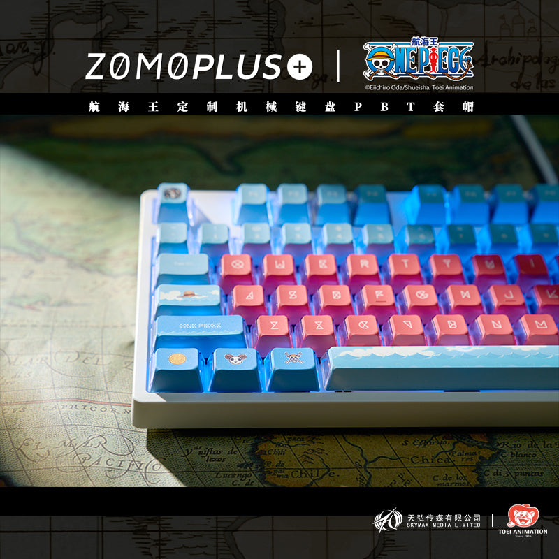 To The Grand Line! #zomoplus #onepiece #artisankeycap #keycapset #grandline  #redline #luffy #zoro #nami #usopp #sanji #mechanicalkeyboard