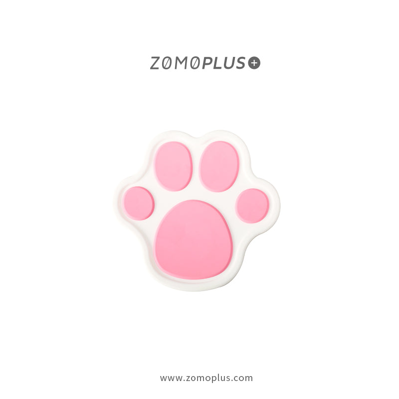 Shop Soft Cat Paw Print Black & Pink Pad Mat Car Cup Coasters